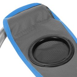 NILS CAMP Skladacia stolička NC3079 sivá-modrá