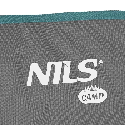 NILS CAMP Skládací židle NC3079 šedá-zelená