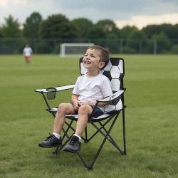 Nils Skladacia stolička Camp NC3303 biela/čierna