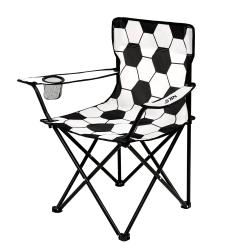 Nils Skladacia stolička Camp NC3303 biela/čierna