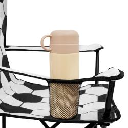 Nils Skladacia stolička Camp NC3303 biela/čierna