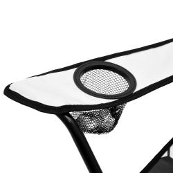 Nils Skladacia stolička Camp NC3303 biela/čierna