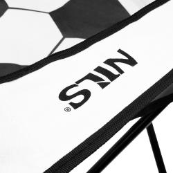 Nils Skladacia stolička Camp NC3303 biela/čierna