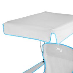 NILS CAMP Skládací židle se stříškou NC3087 šedá