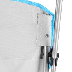 NILS CAMP Skládací židle se stříškou NC3087 šedá