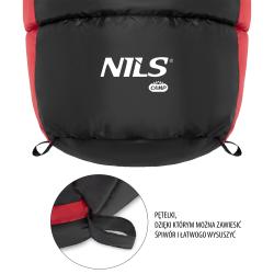 NILS Spací vak NC2012, čierny/červený