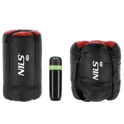 NILS Spací vak NC2012, čierny/červený