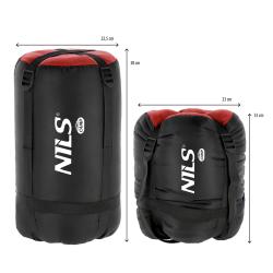 NILS Spací vak NC2012, čierny/červený