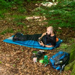 NILS CAMP Spací pytel NC2012 černý/navy