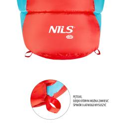 Nils NC2012 červený/modrý spací pytel