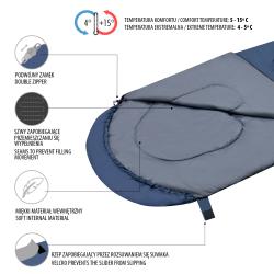 NILS Spací pytel NC2107 modro-šedý