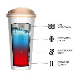 NILS CAMP Termohrnček NCB18 biely