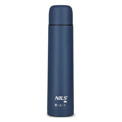 Nils Termoska Camp NC3804 modrá 1000 ml - mírně promáčklé dno (VÝPRODEJ)