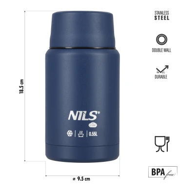 Nils Termoska na jídlo Camp NC3807 modrá 550 ml