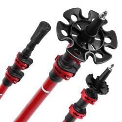 NILS Trekingové hole TK8601 červené