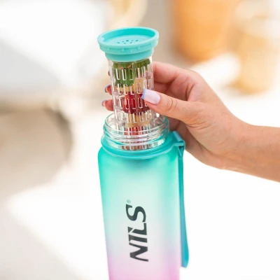 Nils Tritanová láhev na pití Camp NCD04 950 ml zeleno-růžová