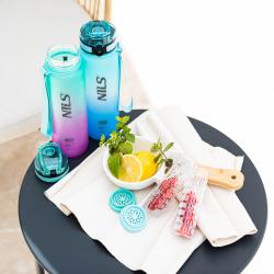 Nils Tritanová láhev na pití Camp NCD04 950 ml zeleno-růžová