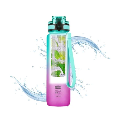 Nils Tritanová láhev na pití Camp NCD04 950 ml zeleno-růžová