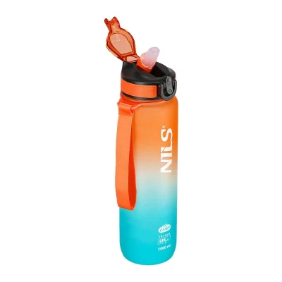 Nils Tritanová láhev na pití Camp NCD68 1000 ml oranžovo-modrá (VÝPRODEJ)