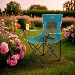 Nils Turistické křeslo Camp NC3302 modré/šedé