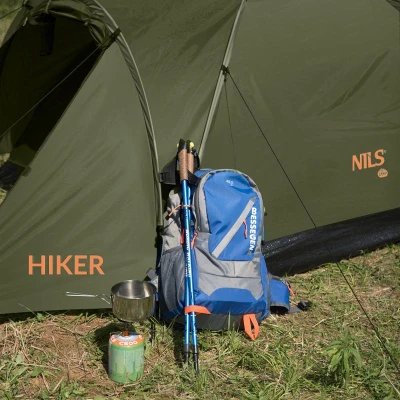 Nils NC6010 Hiker khaki turistický stan