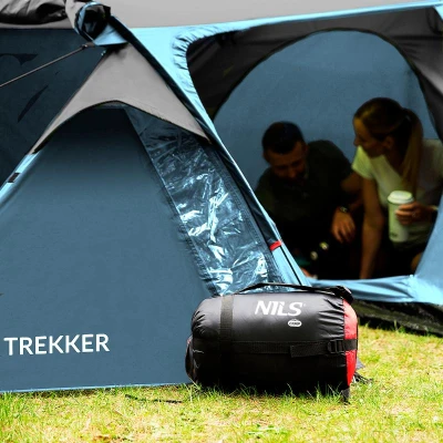 Nils NC6012 Trekker modro-šedý turistický stan