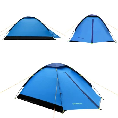 Nils Turistický stan Camp NC6033 Nightfall modrý/světle šedý