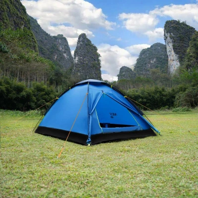 Nils Turistický stan Camp NC6033 Nightfall modrý/světle šedý