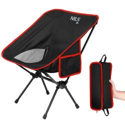 NILS Camp NC3320 černé Ultralehké skládací křeslo