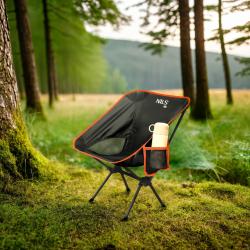 NILS Camp NC3320 černé Ultralehké skládací křeslo