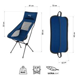 Nils Ultralehké skládací křeslo Camp NC3322 modré