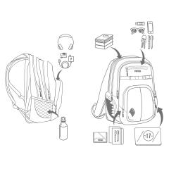 Nitro Batoh CHASE black rose