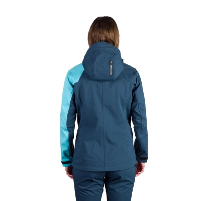 Northfinder CHANDRA-387blueblue dámská turistická softshellová bunda