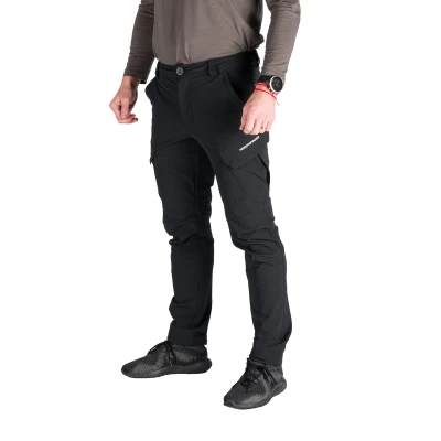 Northfinder KUBA-270blackblack pánské turistické zateplené kalhoty