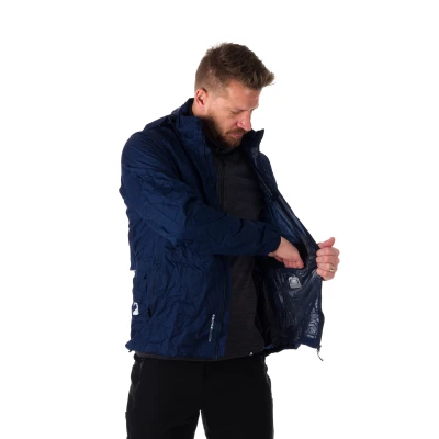 Northfinder NORTHKIT-BU-32682SII-darkblue pánská tréninková bunda s kapucí