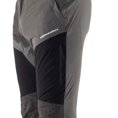 Northfinder SILVESTRE-411greyblack pánské turistické kalhoty
