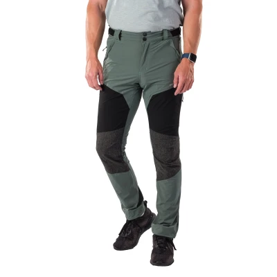 Northfinder SILVESTRE-680greengreyblack pánské turistické kalhoty