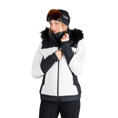 Northfinder TAYLER-212whiteblack dámská lyžařská bunda