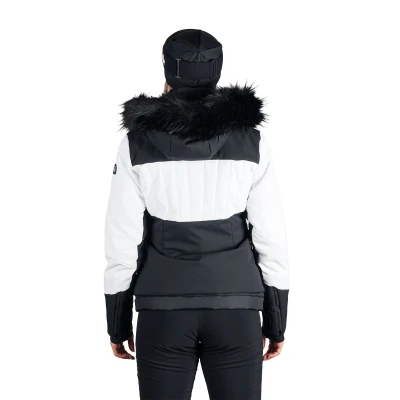 Northfinder TAYLER-212whiteblack dámská lyžařská bunda