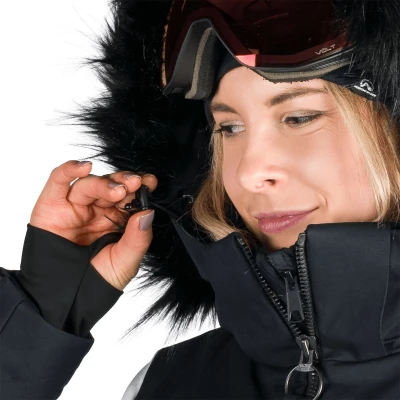 Northfinder TAYLER-212whiteblack dámská lyžařská bunda