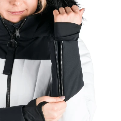 Northfinder TAYLER-212whiteblack dámská lyžařská bunda