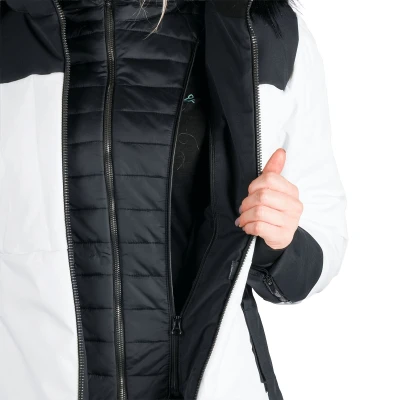 Northfinder TAYLER-212whiteblack dámská lyžařská bunda