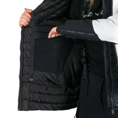 Northfinder TAYLER-212whiteblack dámská lyžařská bunda