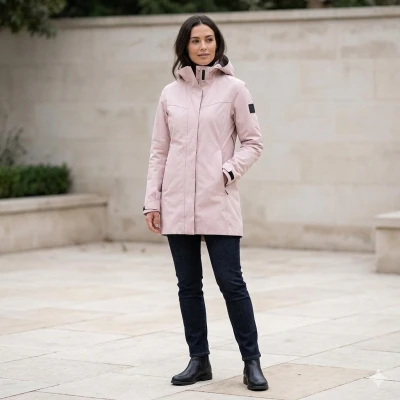Northfinder YULIANA-366rose dámská turistická softshellová bunda s kapucí