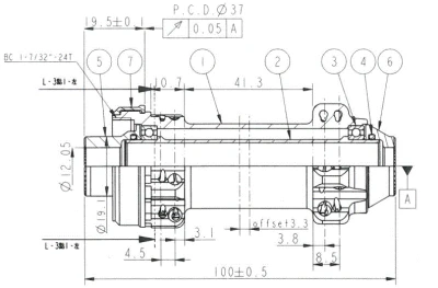 Novatec náboj přední D411SB-CL-12 Disc CL 24D 12x100