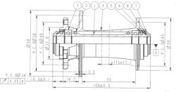 Novatec Náboj Přední D791SB-15 Disc 6-DĚR 32D 15X100