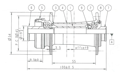 Novatec Náboj Přední D791SB-CL-12 Disc CL 24D 12x100