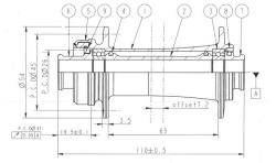 Novatec Náboj Přední D791SB-CL-B15 Disc 32D 15X110