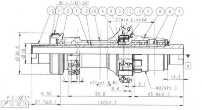 Novatec Náboj Zadní D412SB-CL-X12-A4A-XDR Sram Centerlock 24D 14X142