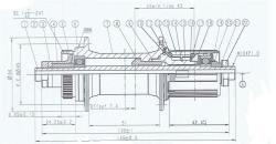 Novatec Náboj Zadní D472TSBT-CL-11S Disc Shimano HG 32D RÚ